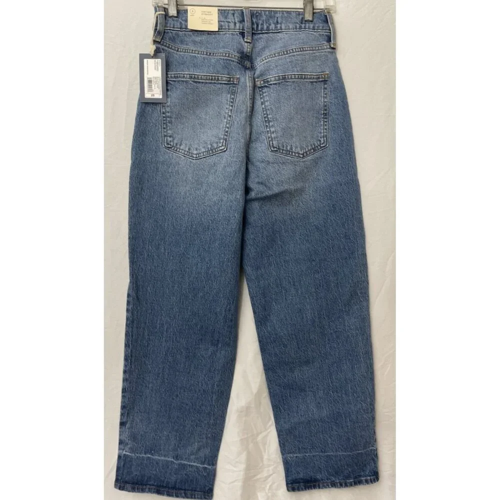 Universal Thread Women's Jeans Vintage Straight Blue Size 2S Pants Denim NWT - Picture 7 of 12
